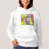 Palmbladeren en -bloemen hoodie (Voorkant)