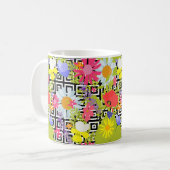 Palmbladeren en -bloemen koffiemok (Voorkant links)