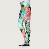 Palmbladeren en -bloemen leggings (Links)