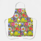 Palmbladeren en -bloemen schort (Voorkant)