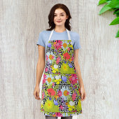 Palmbladeren en -bloemen schort