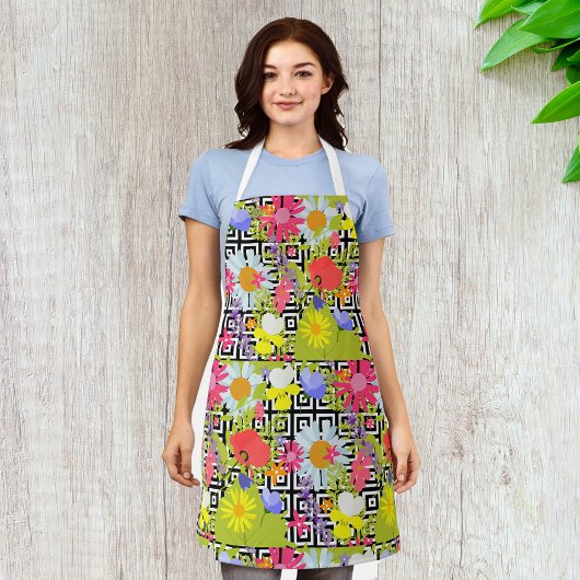 Palmbladeren en -bloemen schort