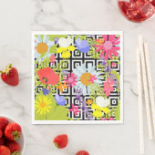 Palmbladeren en -bloemen servet (Insitu)