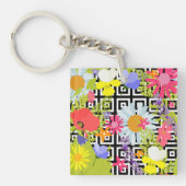 Palmbladeren en -bloemen sleutelhanger (Voorkant)