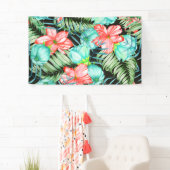 Palmbladeren en -bloemen spandoek (Insitu)