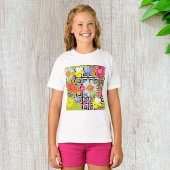 Palmbladeren en -bloemen t-shirt