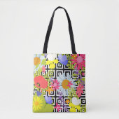Palmbladeren en -bloemen tote bag (Voorkant)