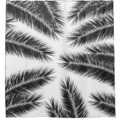 Palmbladeren Finesse Patroon 2 Douchegordijn (Voorkant)