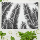 Palmbladeren Finesse Patroon 2 Theedoek (Gevouwen)