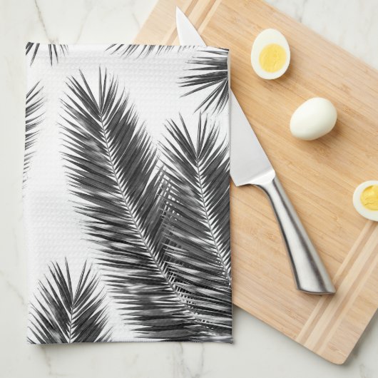 Palmbladeren Finesse Patroon 2 Theedoek (Quarter Fold)