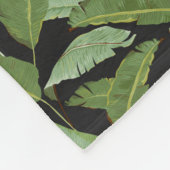 Palmbladeren Fleece Deken (Hoek)