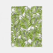 Palmbladeren Fleece Deken (Voorkant)