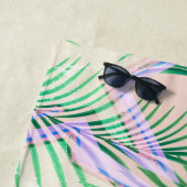 palmbladeren, floraal, botanisch, kleurrijk strandlaken (In situ)