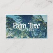 Palmbladeren Foto Visitekaartje (Voorkant)