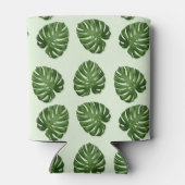 Palmbladeren, groene bladeren, tropisch patroon blikjeskoeler (Achterkant)