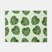 Palmbladeren, groene bladeren, tropisch patroon deurmat (Voorkant)