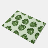 Palmbladeren, groene bladeren, tropisch patroon deurmat (Schuin)