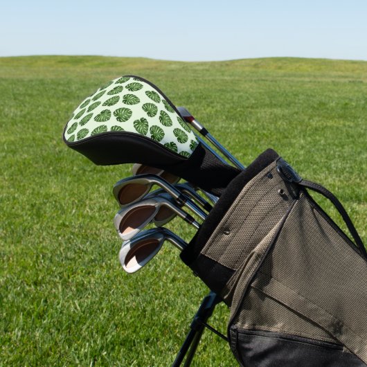 Palmbladeren, groene bladeren, tropisch patroon golfheadcover (Insitu)