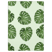 Palmbladeren, groene bladeren, tropisch patroon klembord (Achterkant)