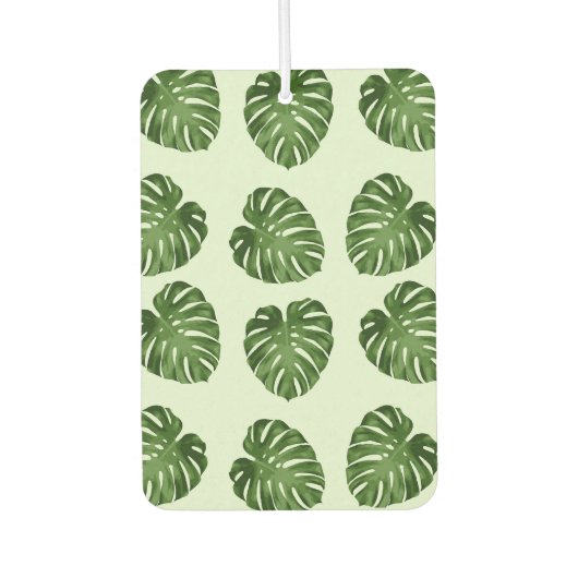 Palmbladeren, groene bladeren, tropisch patroon luchtverfrisser (Voorkant)