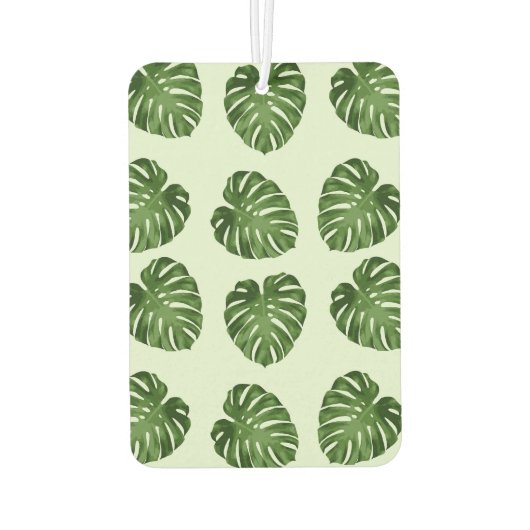 Palmbladeren, groene bladeren, tropisch patroon luchtverfrisser (Achterkant)
