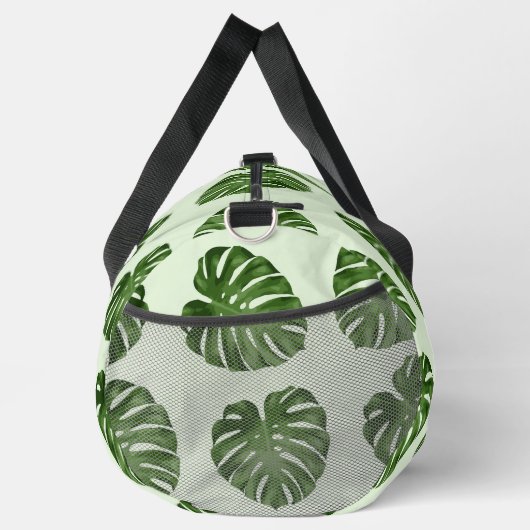 Palmbladeren, groene bladeren, tropisch patroon plunjezak (Rechts)