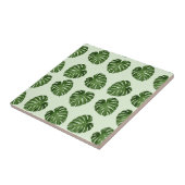 Palmbladeren, groene bladeren, tropisch patroon tegeltje (Zijkant)