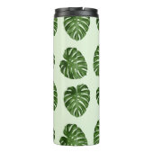 Palmbladeren, groene bladeren, tropisch patroon thermosbeker (Achterkant)