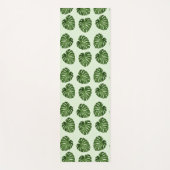 Palmbladeren, groene bladeren, tropisch patroon yogamat (Voorkant)