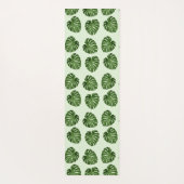 Palmbladeren, groene bladeren, tropisch patroon yogamat (Achterkant)