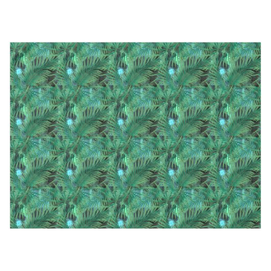 Palmbladeren grote tafelkleed (Voorkant (Horizontaal))