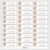 Palmbladeren | Hydrangea Blooms Gastenadreslijst Sticker (Vel)