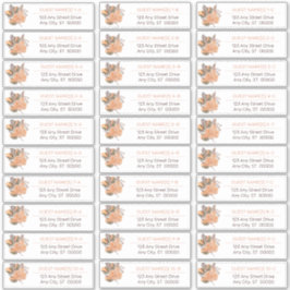 Palmbladeren | Hydrangea Blooms Gastenadreslijst Sticker