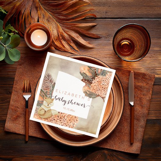 Palmbladeren | Hydrangea Blooms Girl Baby shower N Servet