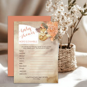 Palmbladeren | Hydrangeas Baby shower Word Scrambl Kaart