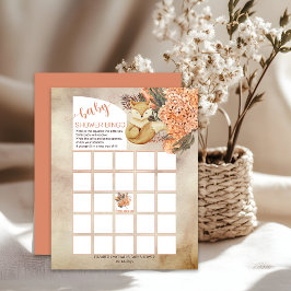 Palmbladeren |Hydrangeas Fox Baby shower Bingo Kaa
