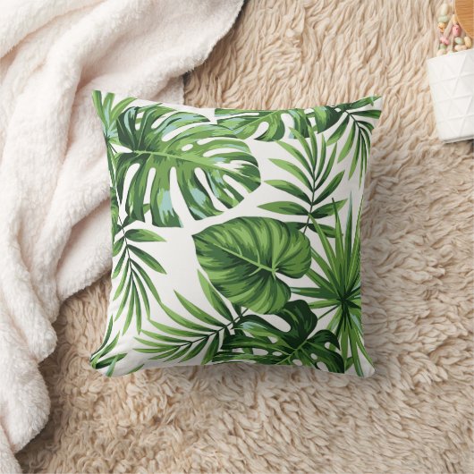 Palmbladeren Kussen (Deken)