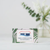 Palmbladeren | Kussens en dekens Visitekaartje (Staand voorkant)