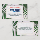 Palmbladeren | Kussens en dekens Visitekaartje (Voorkant / Achterkant)