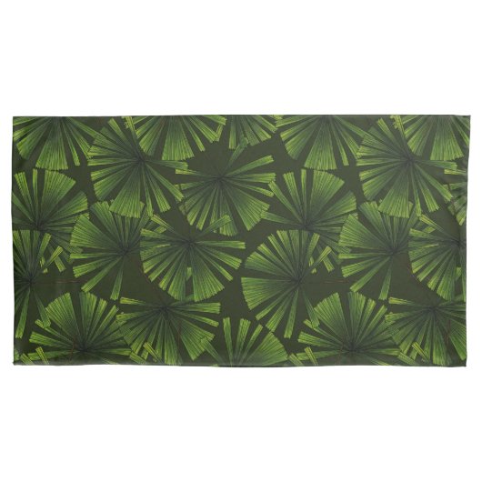 Palmbladeren Kussensloop (Voorkant-Links)