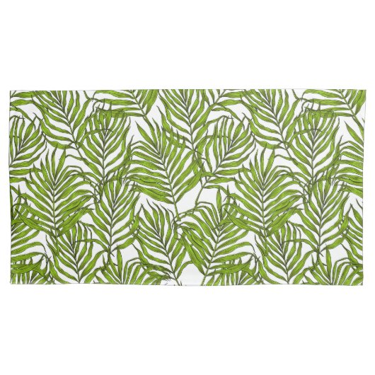 Palmbladeren Kussensloop (Voorkant-Links)