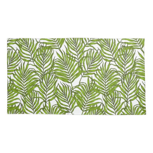 Palmbladeren Kussensloop (Achterkant-Links)