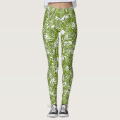 Palmbladeren Leggings (Voorkant)
