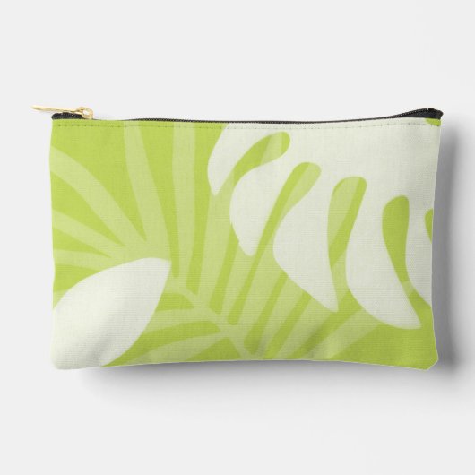 Palmbladeren Lime Green Pouch Etui (Voorkant)