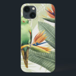 Palmbladeren met een groene vogel Case-Mate iPhone case<br><div class="desc">Palmbladeren met groene vogelartiest: Grace Popp | Afbeelding-ID: 157018GG</div>