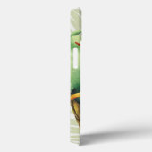 Palmbladeren met groene vogel Case-Mate iPhone case (Achterkant / Rechts)