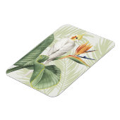 Palmbladeren met witte vogel magneet (Linkerzijde)