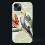 Palmbladeren met zwarte vogel iPhone 13 hoesje<br><div class="desc">Palmbladeren met zwarte vogelartiest: Grace Popp | Afbeelding-ID: 157016 GG</div>