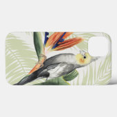 Palmbladeren met zwarte vogel Case-Mate iPhone case (Achterkant (horizontaal))