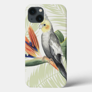 Palmbladeren met zwarte vogel Case-Mate iPhone case